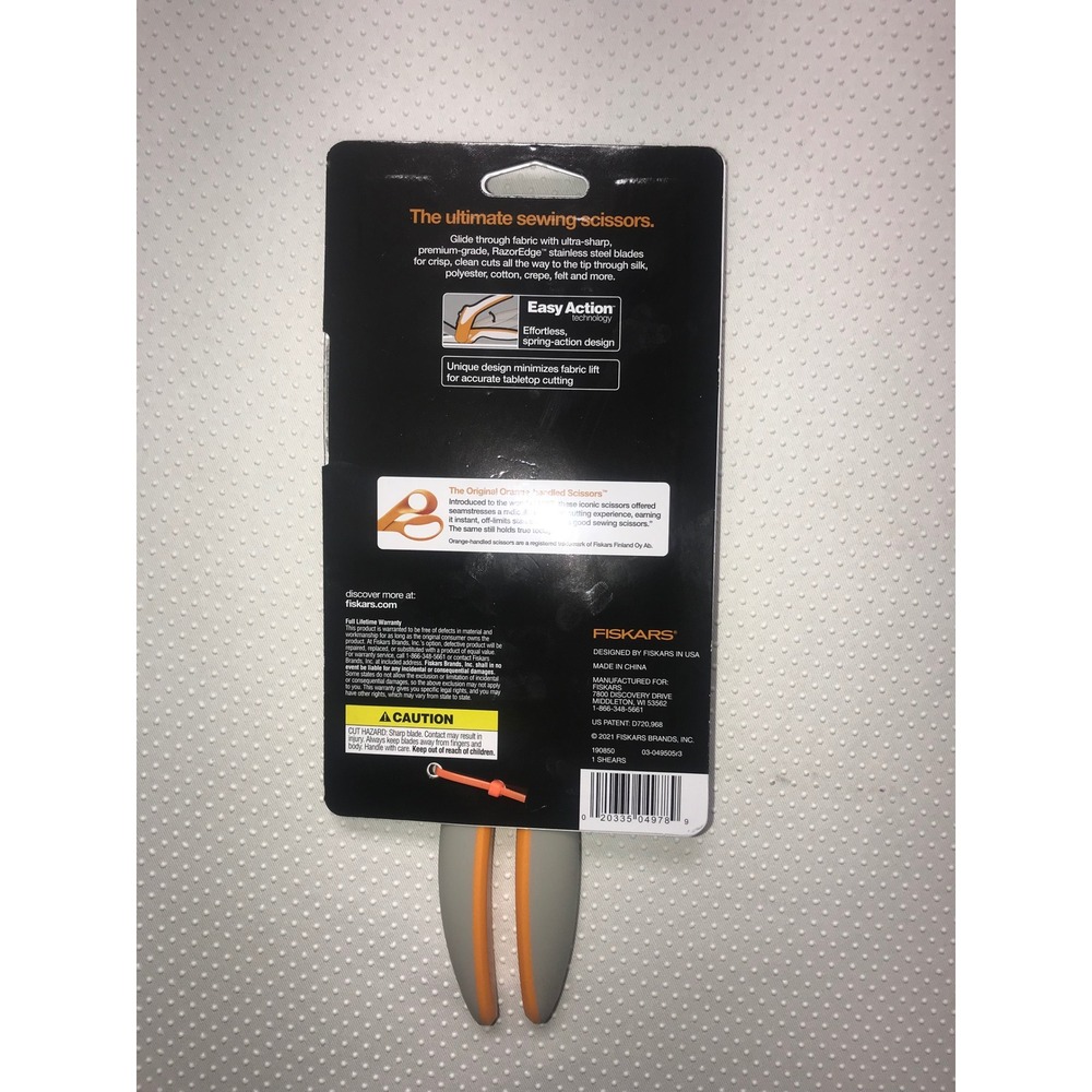 Fiskars RazorEdge Offset‎ Shears Spring-Action Design Fabric Scissors - Picture 2 of 2